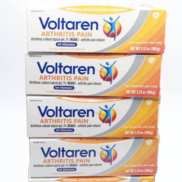 Brand New 5 X Voltaren 3.53 oz Arthritis Pain Exp 01/2026 - Picture 1 of 3